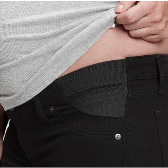 🆕 Gap Maternity Inset Panel True Skinny Jeans Black Size 4 - Picture 3 of 9